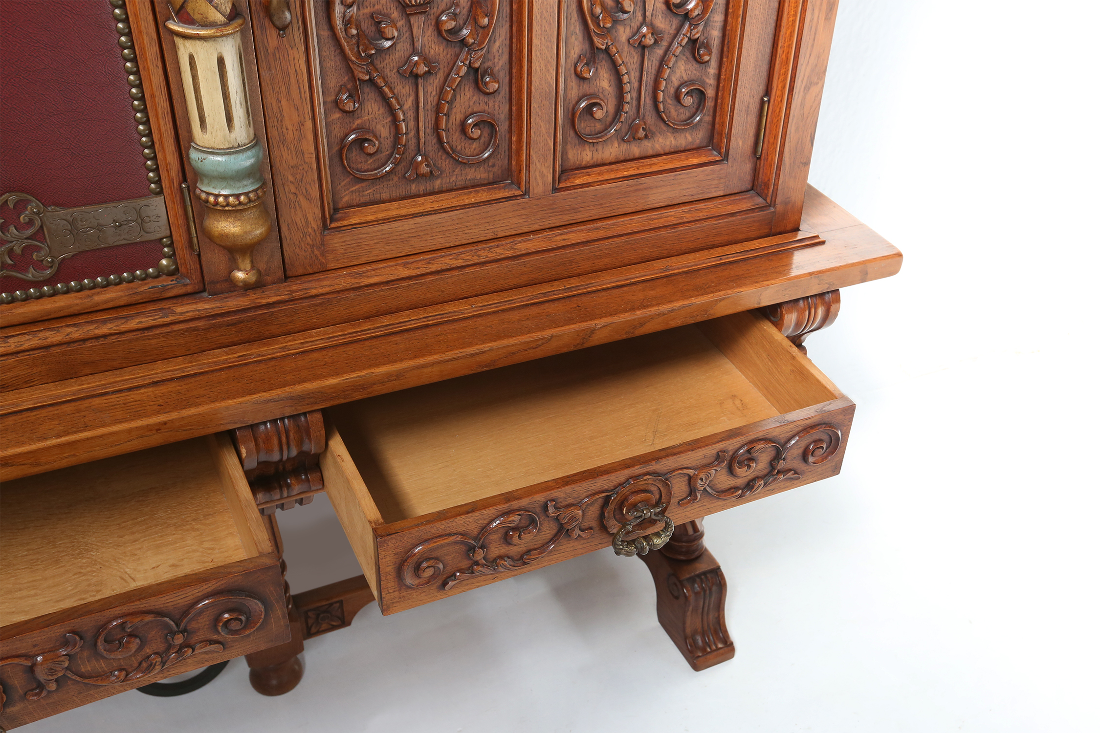 20th century baroque style carved sideboard, Spain thumbnail